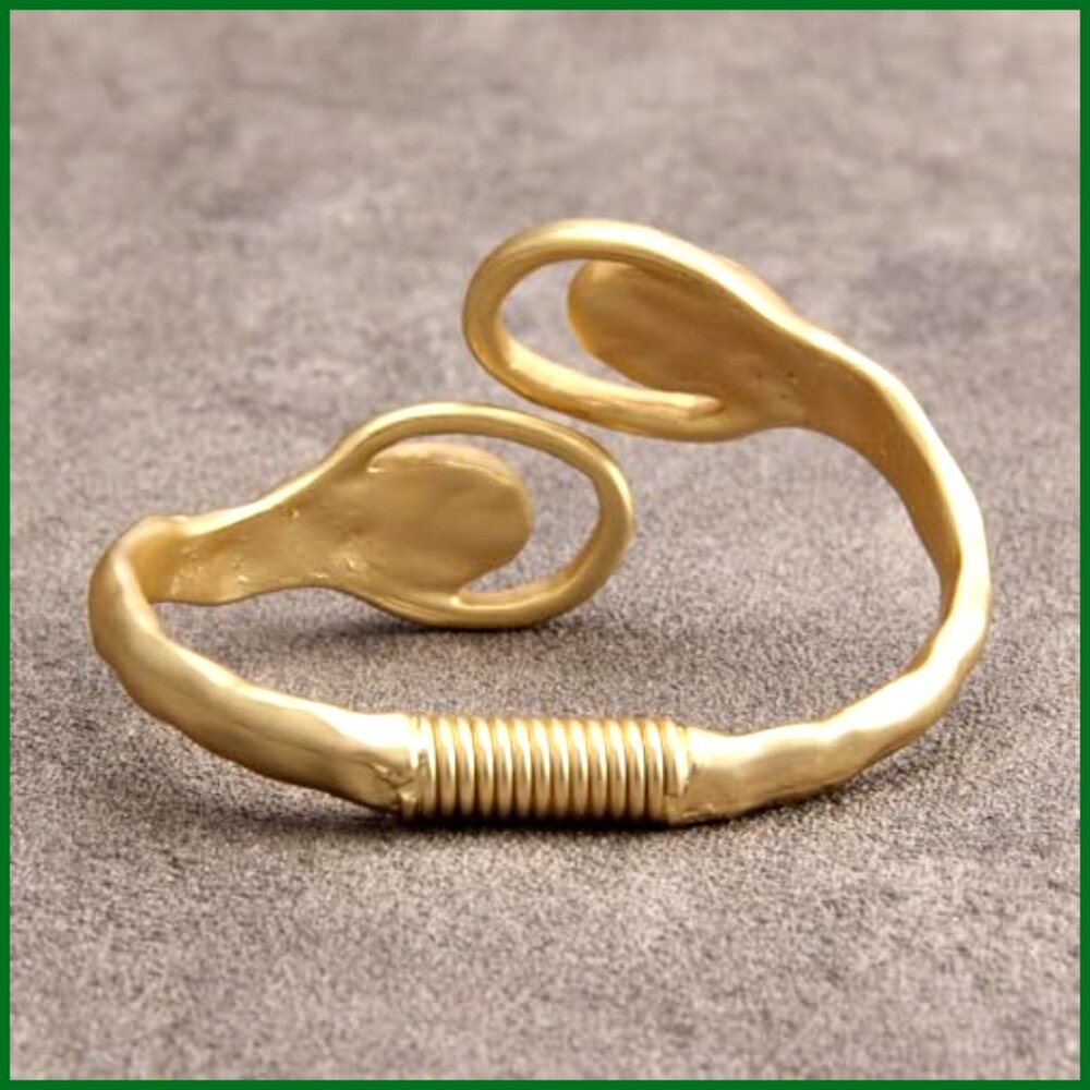 Copper Cuff Bracelet Open Bangle Stackable Stretc… - image 4